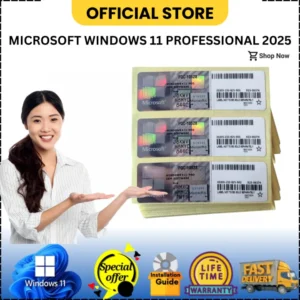 Windows 11 Professional License, New Arrival 2025 Sticker, Life time