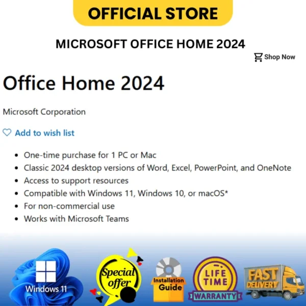 Microsoft Office Home 2024 ESD, Life Time Win/Mac - Image 4