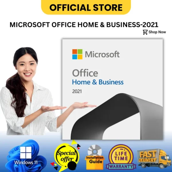 Microsoft office Home & Business 2021 ESD, Life time, Bind Email, For macOS