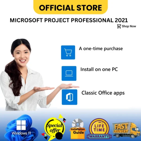 Microsoft Project Professional 2021, Life Time, Box with USB Installer - Image 4