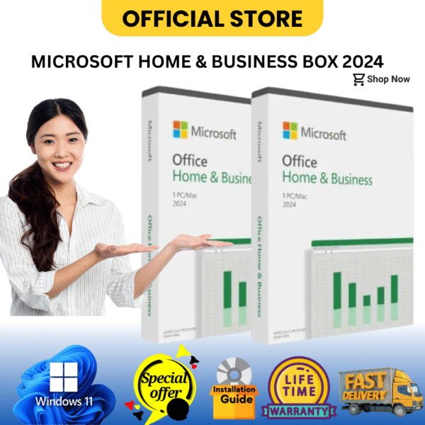 Microsoft Office Home & Business 2024 With Box, ESD, Life Time - Image 4