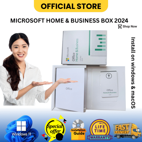 Microsoft Office Home & Business 2024 With Box, ESD, Life Time - Image 2
