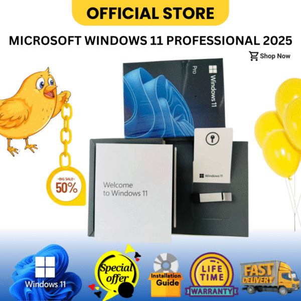 Windows 11 Professional 64/32 bit with box & Free USB installer, New Arrival 2025 - Image 4