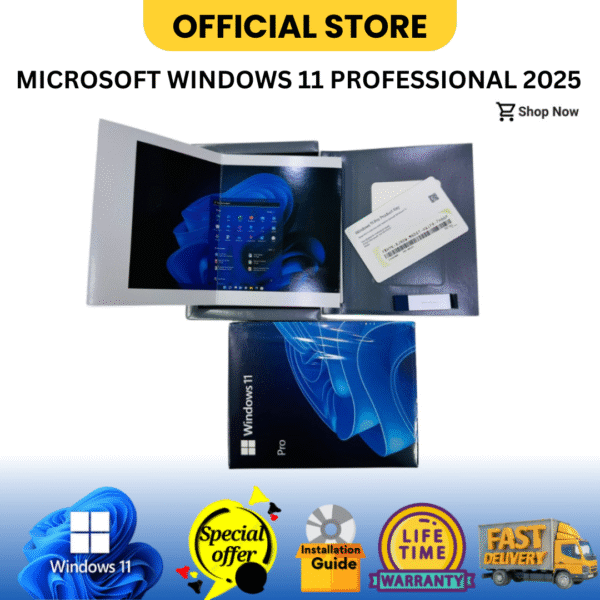 Windows 11 Professional 64/32 bit with box & Free USB installer, New Arrival 2025 - Image 2